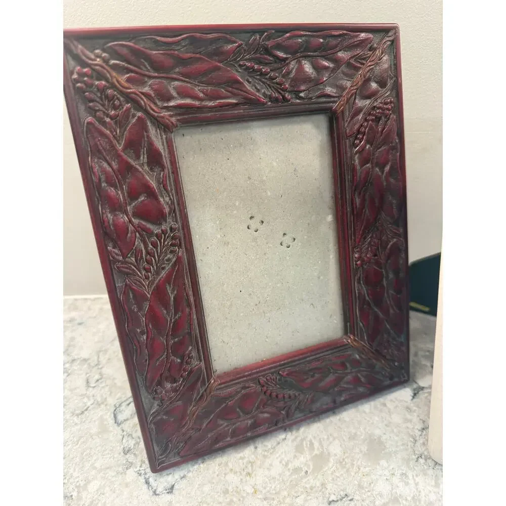 Collection of 3 Vintage Desktop Frames 4X6 Brown and White